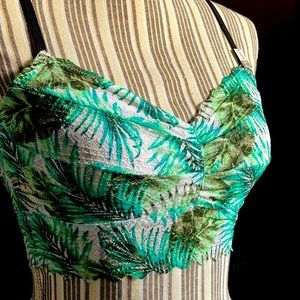 Victoria’s Secret pink new tropical lace